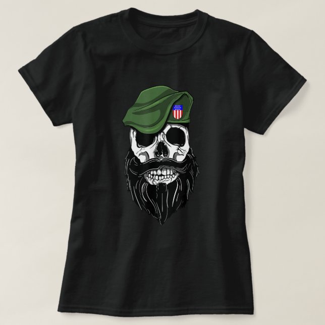 Camiseta Fuerzas Especiales del Ejército Orgulloso Verde Or (Diseño del anverso)