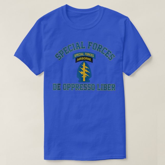 Camiseta Fuerzas Especiales Del Ejército Verde Beret  (Diseño del anverso)
