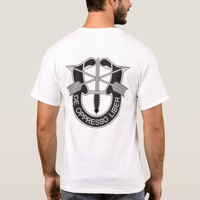 Camiseta Fuerzas Especiales SF De Oppresso Liber (Reverso)