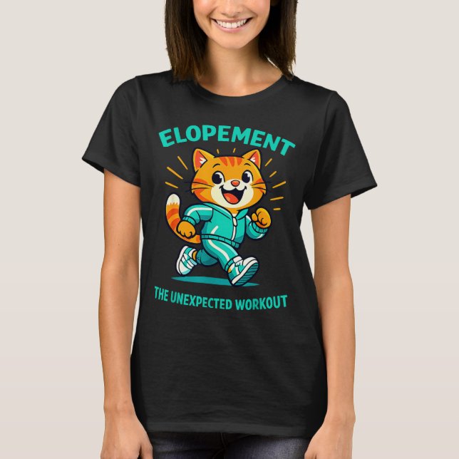 Camiseta Fuga la inesperada rutina de ejercicio mapache div (Anverso)
