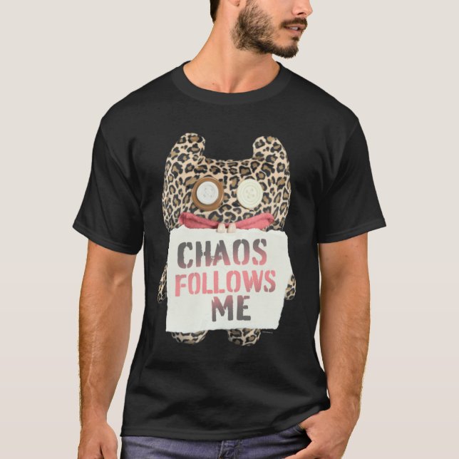 Camiseta Fuggler Chaos Follows Me Animal Print Monster Pull (Anverso)