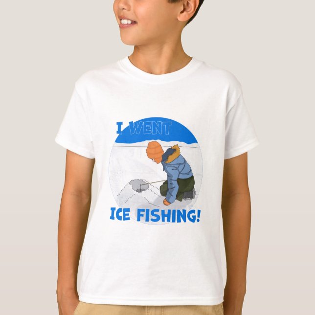 Camiseta ¡Fui A Pescar Hielo! (Anverso)