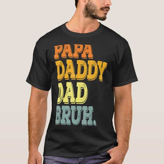 Camiseta Fui De Dada Daddy Dad Bruh Retro Dad (Anverso)