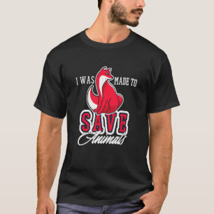 Camiseta Fui Hecho Para Salvar Animales Derechos de los An