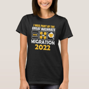 Camiseta Fui Parte De La Gran Migración De Hashrate 2022 Cr