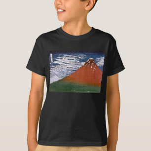 Camiseta Fuji Rojo, El Volcán Aka Fujiyama Katsushika Hokus