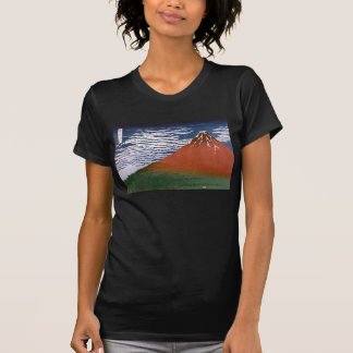 Camiseta Fuji Rojo, El Volcán Aka Fujiyama Katsushika Hokus