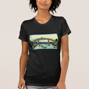Camiseta Fuji visto a través del puente de Mannen en
