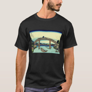 Camiseta Fuji visto a través del puente de Mannen en
