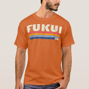 Camiseta Fukui estilo retro vintage de los años 70, Japón