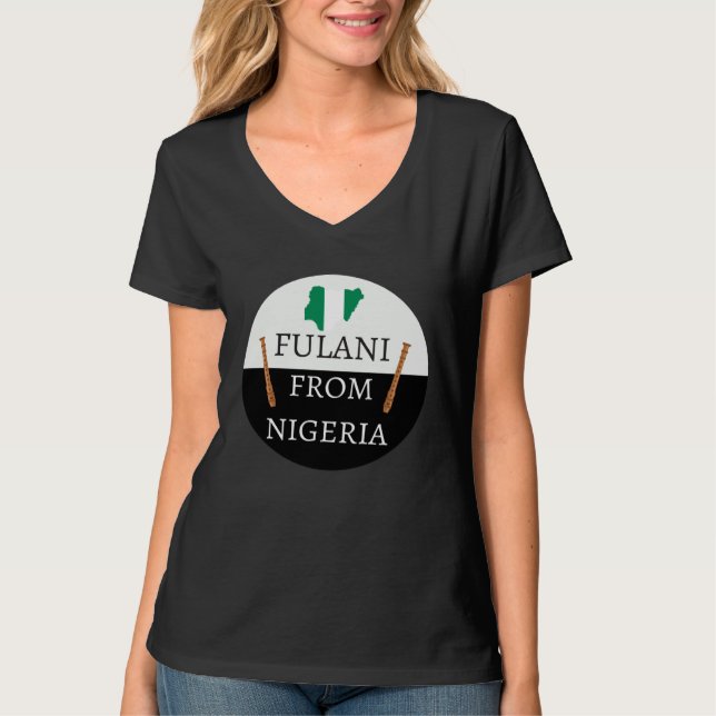 Camiseta Fulani From Nigeria Culture, Islamic, Fulbe Fula (Anverso)