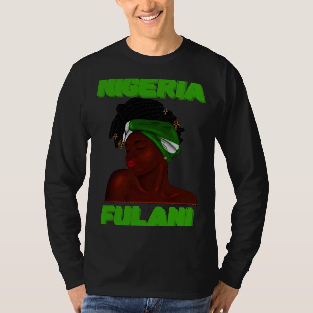 Camiseta Fulani Girl  Cute Nigerian Girl Of Nigeria (Anverso)
