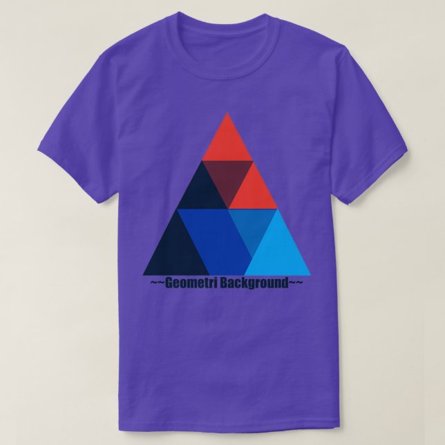 Camiseta fulcolor geometri abstracto (Diseño del anverso)