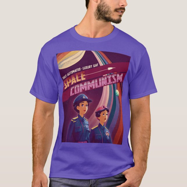 Camiseta Fully Automated Luury Space Communism boy (Anverso)