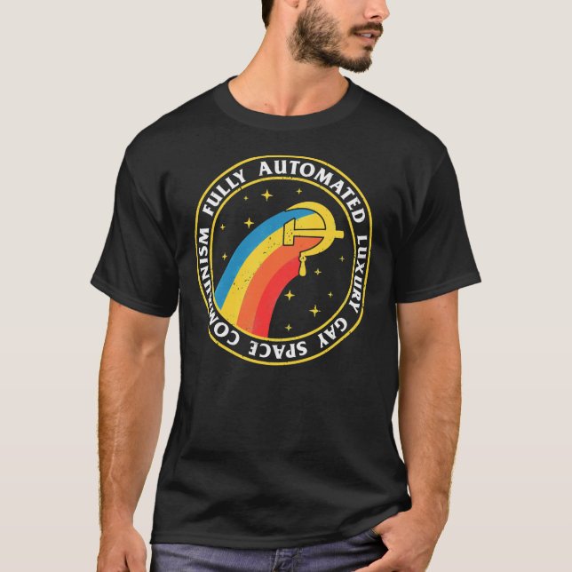 Camiseta Fully Automated Luxury Gay Space Communism Essenti (Anverso)
