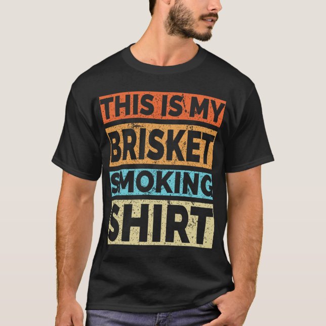 Camiseta Fumador de barbacoa Este Es Mi Retro Camisas Fumad (Anverso)