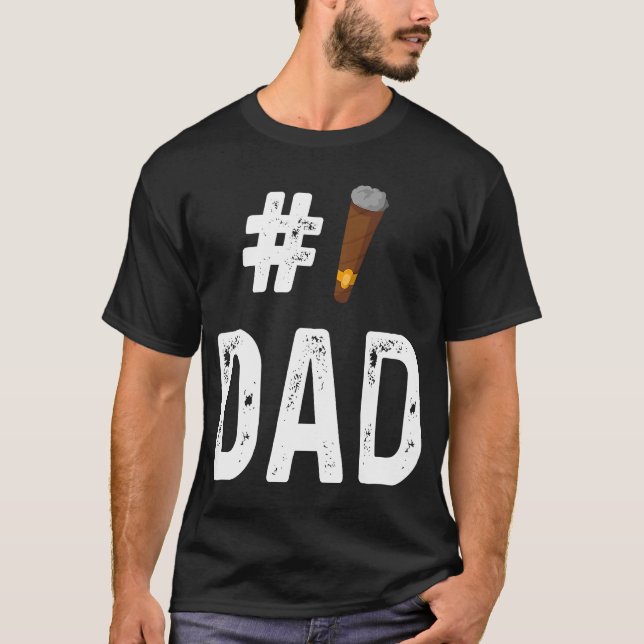 Camiseta Fumador de cigarrillos número 1 papá (Anverso)