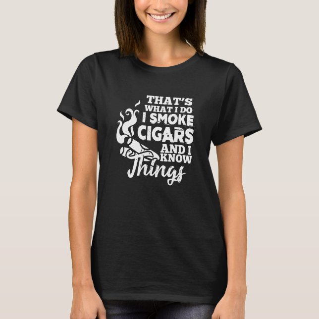 Camiseta Fumador de cigarrillos que sé (Anverso)