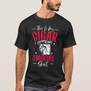 Camiseta Fumador de Cigarrillos Tabaco Este Es Mi Cigarro F