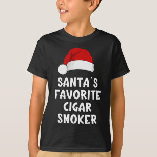 Camiseta Fumador de cigarros favorito del Santa de Navidad 