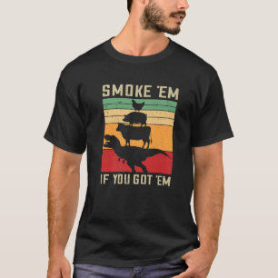 Camiseta Fumar Em Si Lo Tienes - Gracioso Retro BBQ Pitmast
