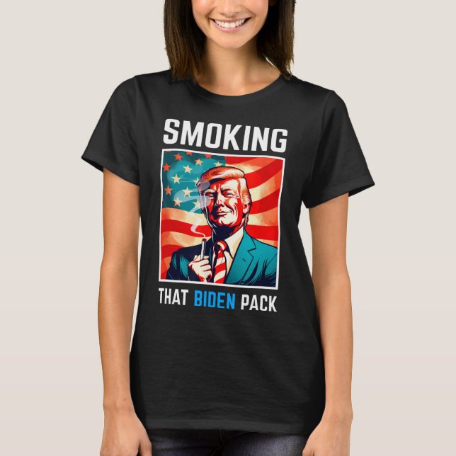 Camiseta Fumar ese Biden Pack - Trump 2024 (Anverso)