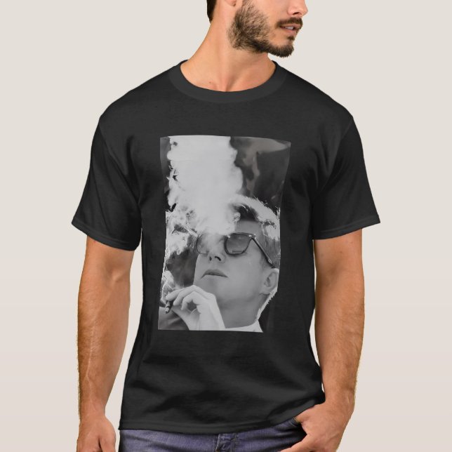 Camiseta Fumar Jfk Con Sombras John F Kennedy Presidente T (Anverso)