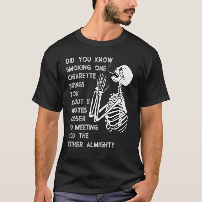 Camiseta Fumar te acerca 11 minutos más al anti tabaco (Anverso)