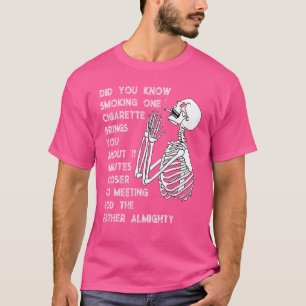 Camiseta Fumar te acerca 11 minutos más al anti tabaco
