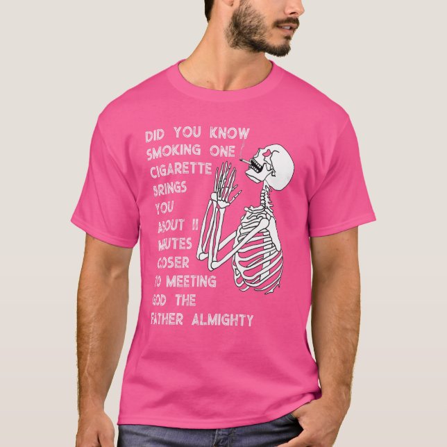 Camiseta Fumar te acerca 11 minutos más al anti tabaco (Anverso)