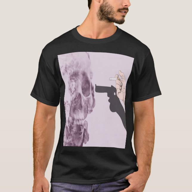 Camiseta Fumar te perjudica, arte de pared imprimible (Anverso)