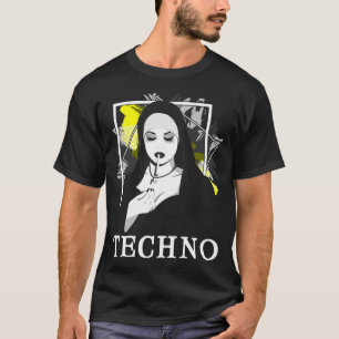 Camiseta Fumar Techno Nun Religión Música electrónica de