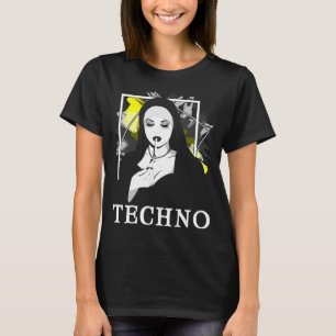 Camiseta Fumar Techno Nun Religión Música electrónica de ba