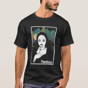 Camiseta Fumar Techno Nun Religión Música electrónica de ba