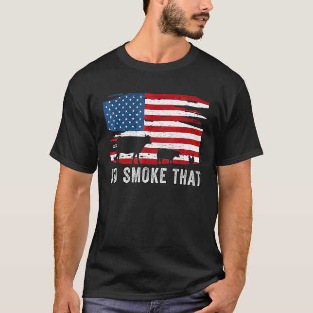 Camiseta Fumaría esa barbacoa (Anverso)