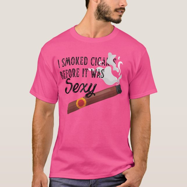 Camiseta Fumé Cigaros Antes De Que Fueran Cigarros Sexy Sm (Anverso)