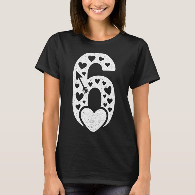 Camiseta Fun 67 Number 6-7 6 7 Matching Valentine Six Seven (Anverso)