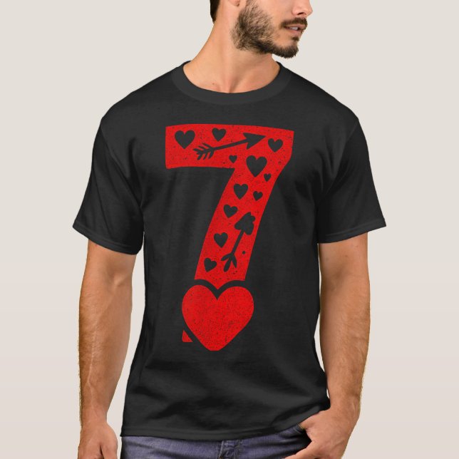 Camiseta Fun 67 Number 6-7 6 7 Matching Valentine Six Seven (Anverso)