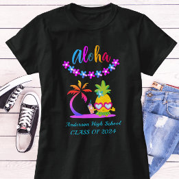 Camiseta Fun Aloha Tropical Luau Fiesta Graduación T-Shirt