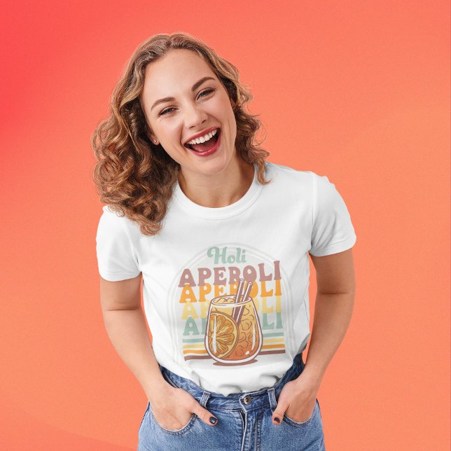 Camiseta Fun Aperol Girly Cocktail Summer Fiesta Rosa (Subido por el creador)