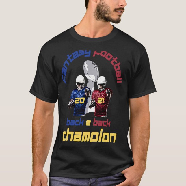 Camiseta Fun Back 2 Fantasy Football Champions Player T (Anverso)