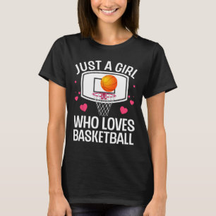 Camiseta Fun Basketball Art Para El Colegio De Mujeres Chic