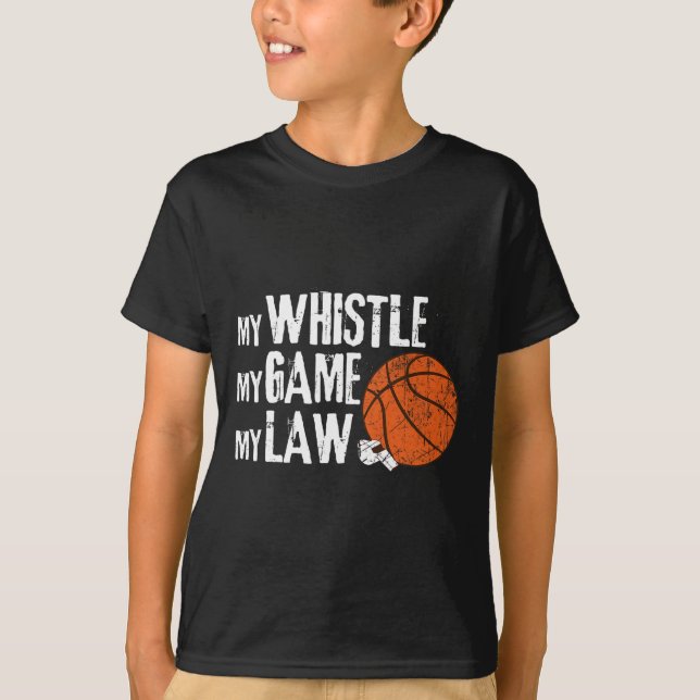 Camiseta Fun Basketball Ref Hoops - Árbitro de Baloncesto 1 (Anverso)