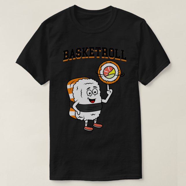 Camiseta Fun basketball sushi  (Diseño del anverso)