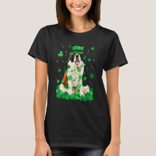 Camiseta Fun Bernard Dog St Patrick S Day Shamrock irlandés