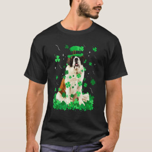 Camiseta Fun Bernard Dog St Patrick S Day Shamrock irlandés