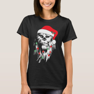 Camiseta Fun Bigfoot Face Santa Hat Cute Xmas Navidades