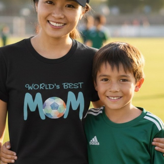 Camiseta Fun Black World's Best Soccer Mom Mother's Day  (Subido por el creador)