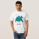 Camiseta Fun Blue Shark Personalizado (Anverso completo)