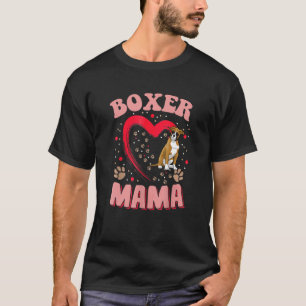 Camiseta Fun Boxer Mama Mascota Apparel Dog Boxer Mom Prese